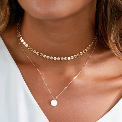 Double Layer Gold Necklace